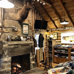 Highland Hiker - Interior - wood fire is burning.