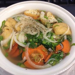 Veggie pho $8.50