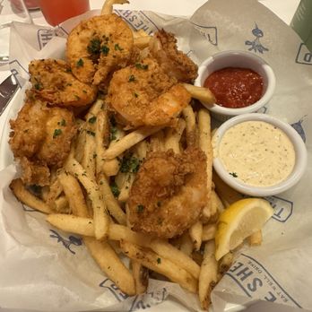 The Shed Restaurant - Mohegan Sun CT - Fried shrimp & chips - Comfort Food Near Me - Uncasville, Connecticut The Shed Restaurant - Mohegan Sun CT - Fried shrimp & chips - Comfort Food Near Me - Uncasville, Connecticut