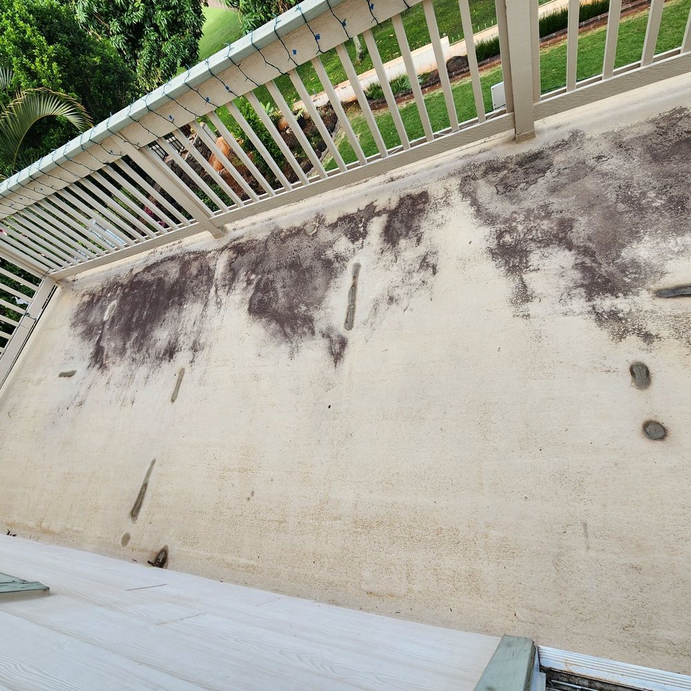 One Stop Rooftop - Before Balcony resurfaced - Roofing Near Me - Mililani, Hawaii One Stop Rooftop - Before Balcony resurfaced - Roofing Near Me - Mililani, Hawaii