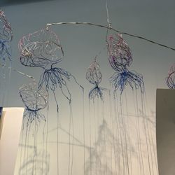 Jellyfish wire art