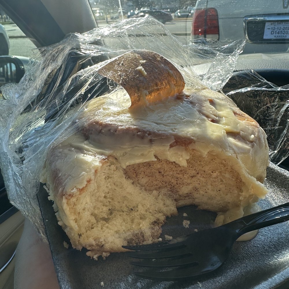 Carriage Crossing Restaurant and Bakery - Chipping away at the cinnamon roll - Bakeries Near Me - Yoder, Kansas