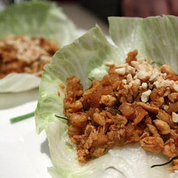 Super Wok - two lettuce cups filled with food - Chinese Near Me - Londonderry, New Hampshire