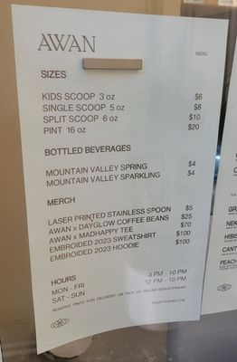 Menu photo 5 AWAN West Hollywood, CA