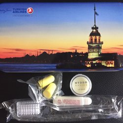 Turkish Airlines - My souvenir tin toiletry kit with stunning Istanbul photo
