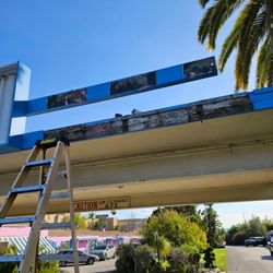 Sign removal.
