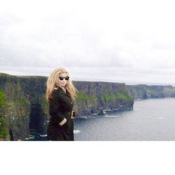 Railtours Ireland - Years ago Cliffs of Moher, Ireland  so windy