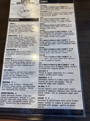 Menu photo 6 Spice Indian Cuisine Sarasota, FL