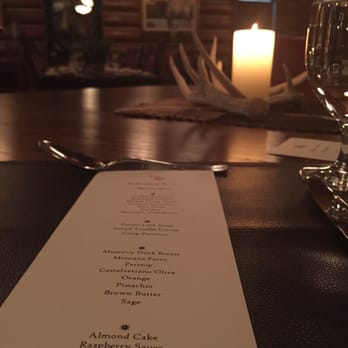 The Ranch at Rock Creek - Menu on one of the nights we were there (menu changed every night). - Hotels Near Me - Philipsburg, Montana The Ranch at Rock Creek - Menu on one of the nights we were there (menu changed every night). - Hotels Near Me - Philipsburg, Montana