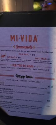 Menu photo 1 Mi Vida Washington, DC, DC Menu photo 1 Mi Vida Washington, DC, DC
