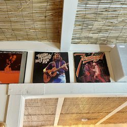 Betty Mae's - Just a few of the vintage album covers lining the walls