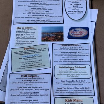 The Wheelhouse - Dinner menu - Seafood Near Me - Lewes, Delaware