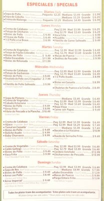 Menu photo 8 Rinconcito Cubano Miami, FL