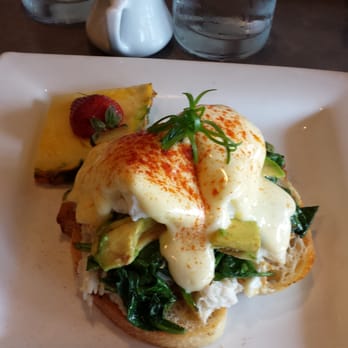 Moena Café - Crab bene with spinach & avocado. Ask for extra hollandaise. - Cafes Near Me - Honolulu, Hawaii Moena Café - Crab bene with spinach & avocado. Ask for extra hollandaise. - Cafes Near Me - Honolulu, Hawaii
