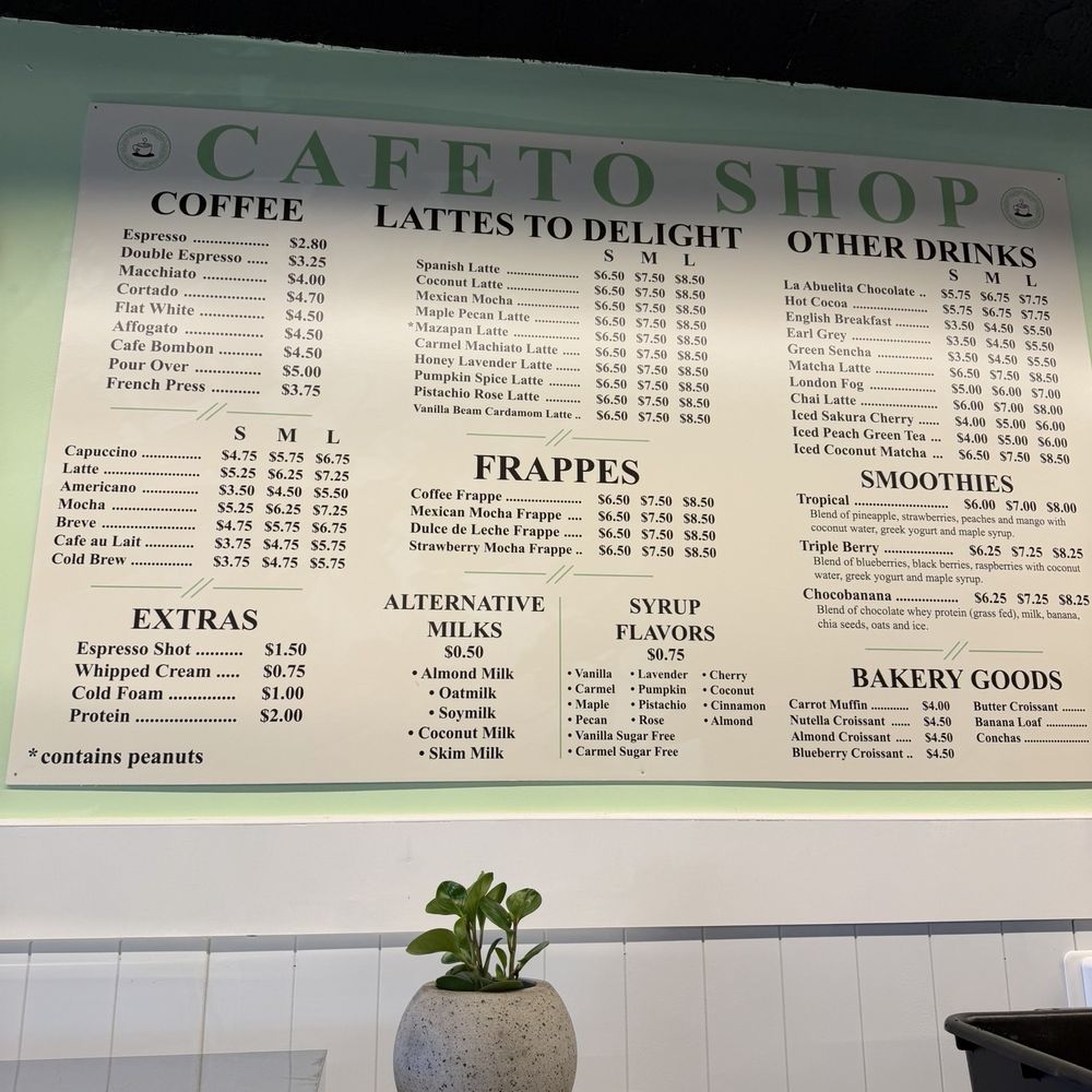 Cafeto Shop - Menu - Coffee & Tea Near Me - Saint Paul, Minnesota