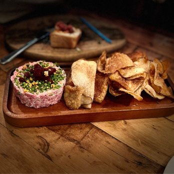 Whiskey Bar Kitchen - The Beef Tartar w/ Horse Radish, Spicy mustard(I believe) and cute little chopped beets on top. Pure deliciousness w/ a crunch - Pubs Near Me - Augusta, Georgia Whiskey Bar Kitchen - The Beef Tartar w/ Horse Radish, Spicy mustard(I believe) and cute little chopped beets on top. Pure deliciousness w/ a crunch - Pubs Near Me - Augusta, Georgia