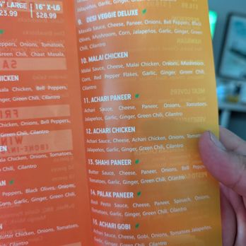 Desi Slice Pizza & More - Menu - Pizza Near Me - Fresno, California