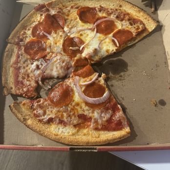 MOD Pizza - Cauliflower Pepperoni and Onion - Fast Food Near Me - Lancaster, Pennsylvania