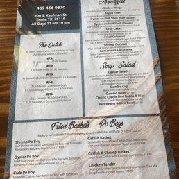 The menu The menu