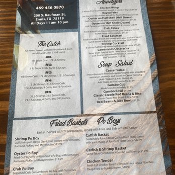 Señor Crab Seafood Bar - The menu - Seafood Near Me - Ennis, Texas Señor Crab Seafood Bar - The menu - Seafood Near Me - Ennis, Texas
