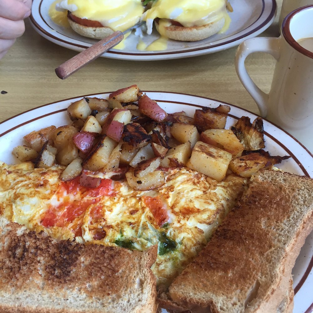 Modern Diner - Tomato pesto mozzarella omelet and eggs benny!! - Diners Near Me - Pawtucket, Rhode Island Modern Diner - Tomato pesto mozzarella omelet and eggs benny!! - Diners Near Me - Pawtucket, Rhode Island