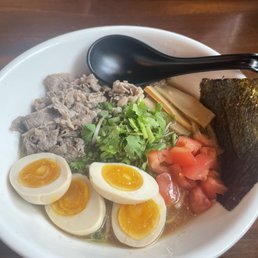 Wagyu Tonkotsu with and extra egg Wagyu Tonkotsu with and extra egg