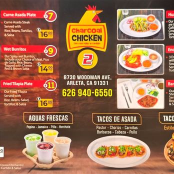 Charcoal Grill Chicken - Menu July 19, 2026 - Mexican Near Me - Arleta, California Charcoal Grill Chicken - Menu July 19, 2026 - Mexican Near Me - Arleta, California