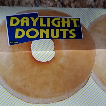 Daylight Donuts - three glazed donuts in a box - Donuts Near Me - Edmond, Oklahoma Daylight Donuts - three glazed donuts in a box - Donuts Near Me - Edmond, Oklahoma