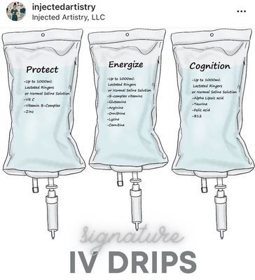 Signature IV Drips - Check out our Signature IV Drips, brought to your door step and done in the privacy of your own home. Signature IV Drips - Check out our Signature IV Drips, brought to your door step and done in the privacy of your own home.