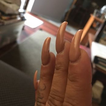 Duke's Nails & Spa - They don't look natural there so much bumps on them.I love how they did my toes . - Nail Salons Near Me - Los Angeles, California