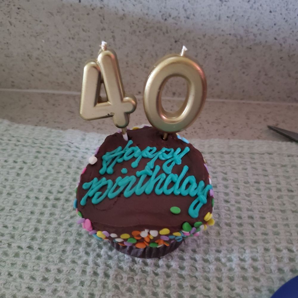 SusieCakes - Chocolate cupcakes with Happy Birthday writing - Desserts Near Me - San Carlos, California SusieCakes - Chocolate cupcakes with Happy Birthday writing - Desserts Near Me - San Carlos, California