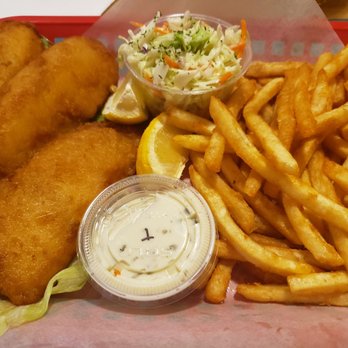 Badger Cafe - Fish fillets and fries with coleslaw. - New American Near Me - Las Vegas, Nevada Badger Cafe - Fish fillets and fries with coleslaw. - New American Near Me - Las Vegas, Nevada