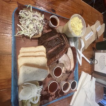 Franklin Barbecue - The full slate - Barbeque Near Me - Austin, Texas