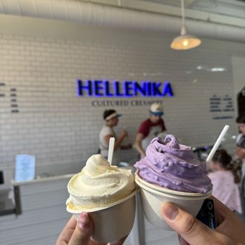 Hellenika Cultured Creamery - Ube coconut and calamansi gelato - Ice Cream & Frozen Yogurt Near Me - Seattle, Washington