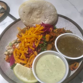 MezzeMe - Custom bowl with a choice of dressings - Mediterranean Near Me - Austin, Texas MezzeMe - Custom bowl with a choice of dressings - Mediterranean Near Me - Austin, Texas