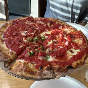 River House Pizza - Pepperoni, ham, bacon and peppers just for me! :) - Pizza Near Me - Ellicott City, Maryland River House Pizza - Pepperoni, ham, bacon and peppers just for me! :) - Pizza Near Me - Ellicott City, Maryland