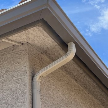 Alex’s Seamless Rain Gutters - Great color match - Gutter Services Near Me
