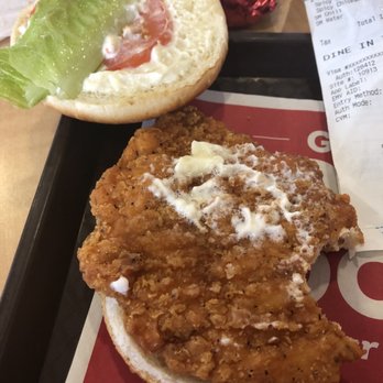 Wendy's - a fried chicken sandwich on a bun - Burgers Near Me - Stanford, Kentucky