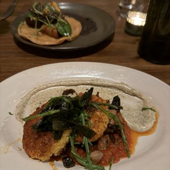 Millennium - Delicious Seared Risotto Cakes (GF) - Vegan Near Me - Oakland, California