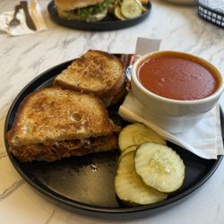 The Stardust Cafe - Birria melt with tomato soup