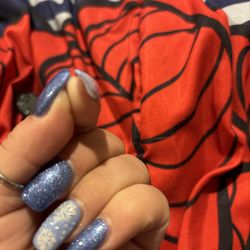 Lovely Nails - This one the polish is about to come off.