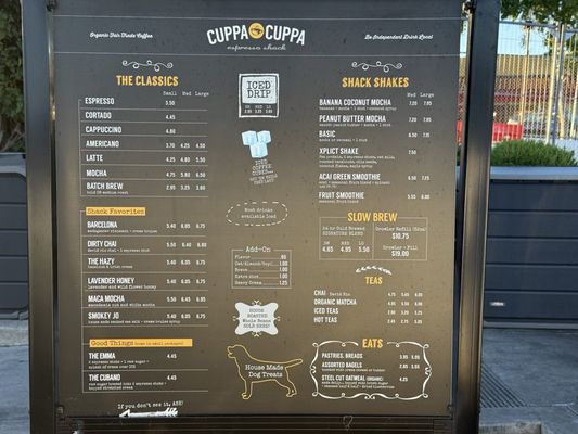 Menu photo 6 Cuppa Cuppa Drive Thru San Diego, CA