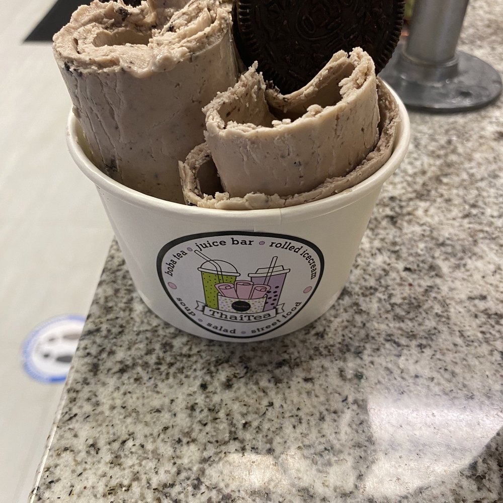ThaiTea - "Oreo N' Roll" Rolled Ice Cream - Bubble Tea Near Me - Sumter, South Carolina ThaiTea - "Oreo N' Roll" Rolled Ice Cream - Bubble Tea Near Me - Sumter, South Carolina