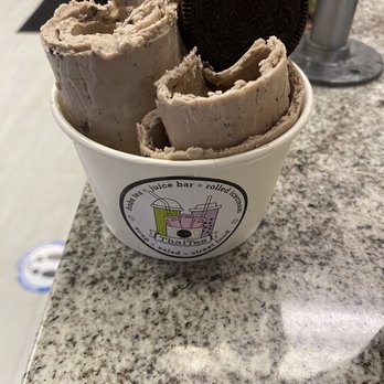 ThaiTea - "Oreo N' Roll" Rolled Ice Cream - Bubble Tea Near Me - Sumter, South Carolina