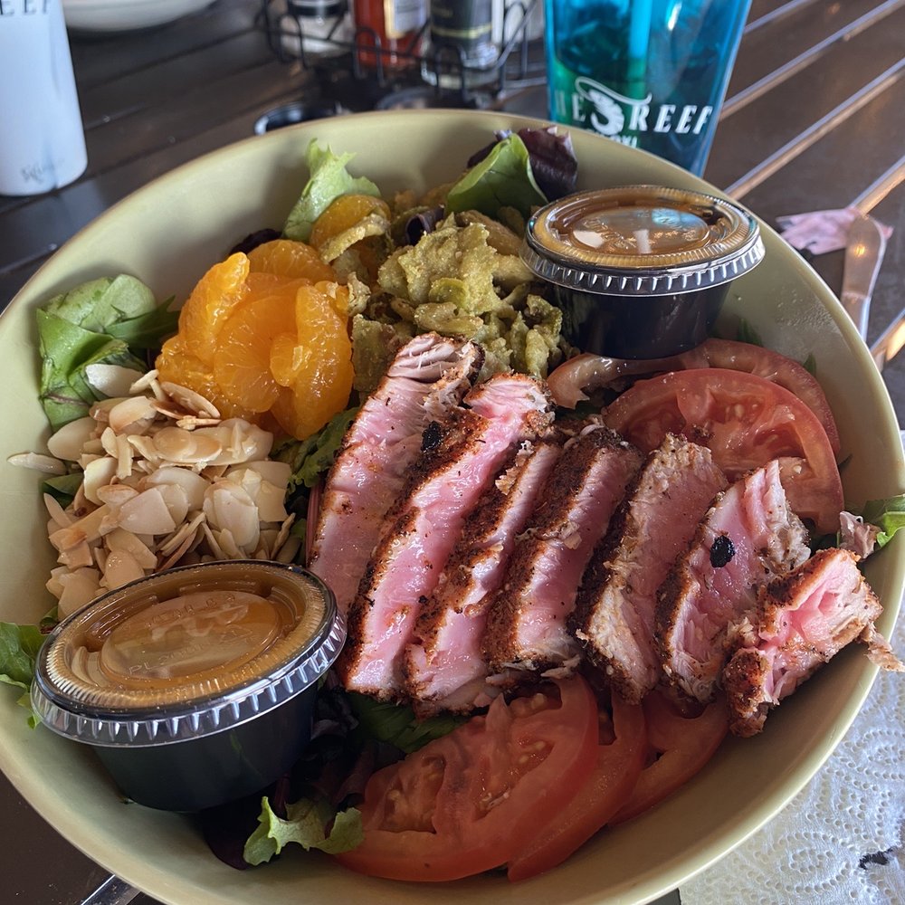 The Reef - Mandarin Tuna with orange ginger dressing - Seafood Near Me - Biloxi, Mississippi The Reef - Mandarin Tuna with orange ginger dressing - Seafood Near Me - Biloxi, Mississippi