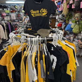 The Second Act - Welcome Hawkeyes fans! We support of local university team by having a rack dedicated to Iowa apparel. - Used, Vintage & Consignment Near Me - Iowa City, Iowa