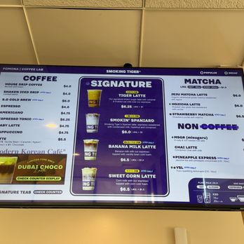 Smoking Tiger Coffee Lab - Menu (March 2026) - Cafes Near Me - Pomona, California