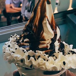 Bella’s Ice Cream - Chocolate sundae.