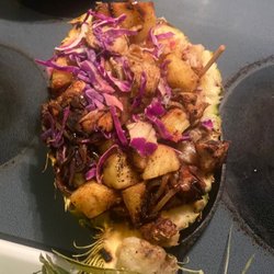 Fazmoz Caribbean Cuisine - Caribbean chicken pineapple bowl.