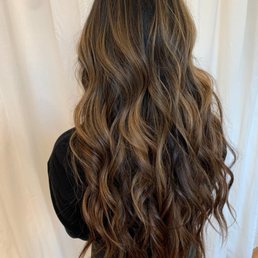 Hand tied extensions with invisible beaded extensions Hand tied extensions with invisible beaded extensions